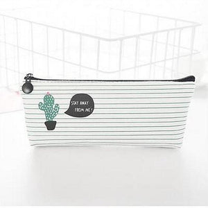 1pcs Children Love Gift Pencil Case Canvas School Supplies Kawaii Stationery Estuches Chancery School Cute Pencil Box Pen Bags