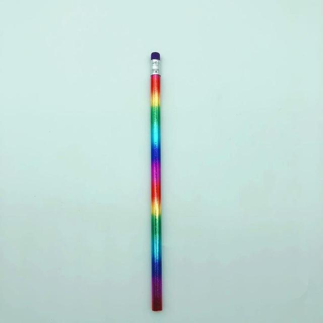 2018 New Rainbow Pencil Wood Environmental protection Pencil Bright color Appearance Pencil school office writing Pencil